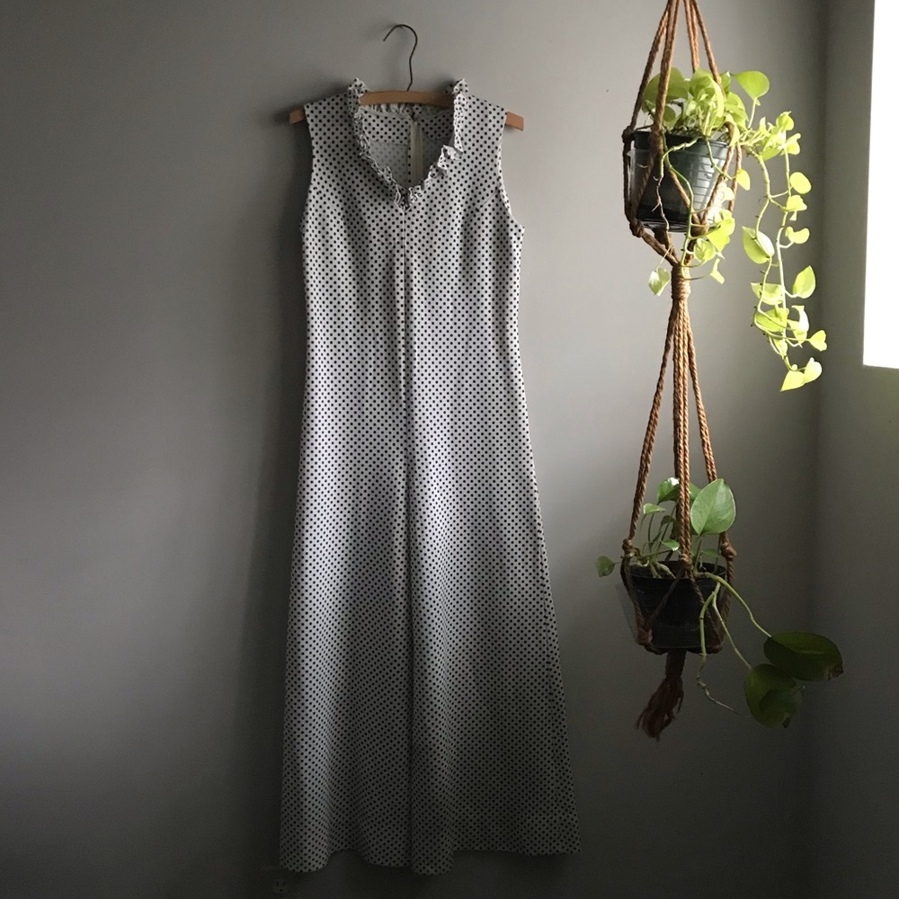 Wide leg polka dotted jumper